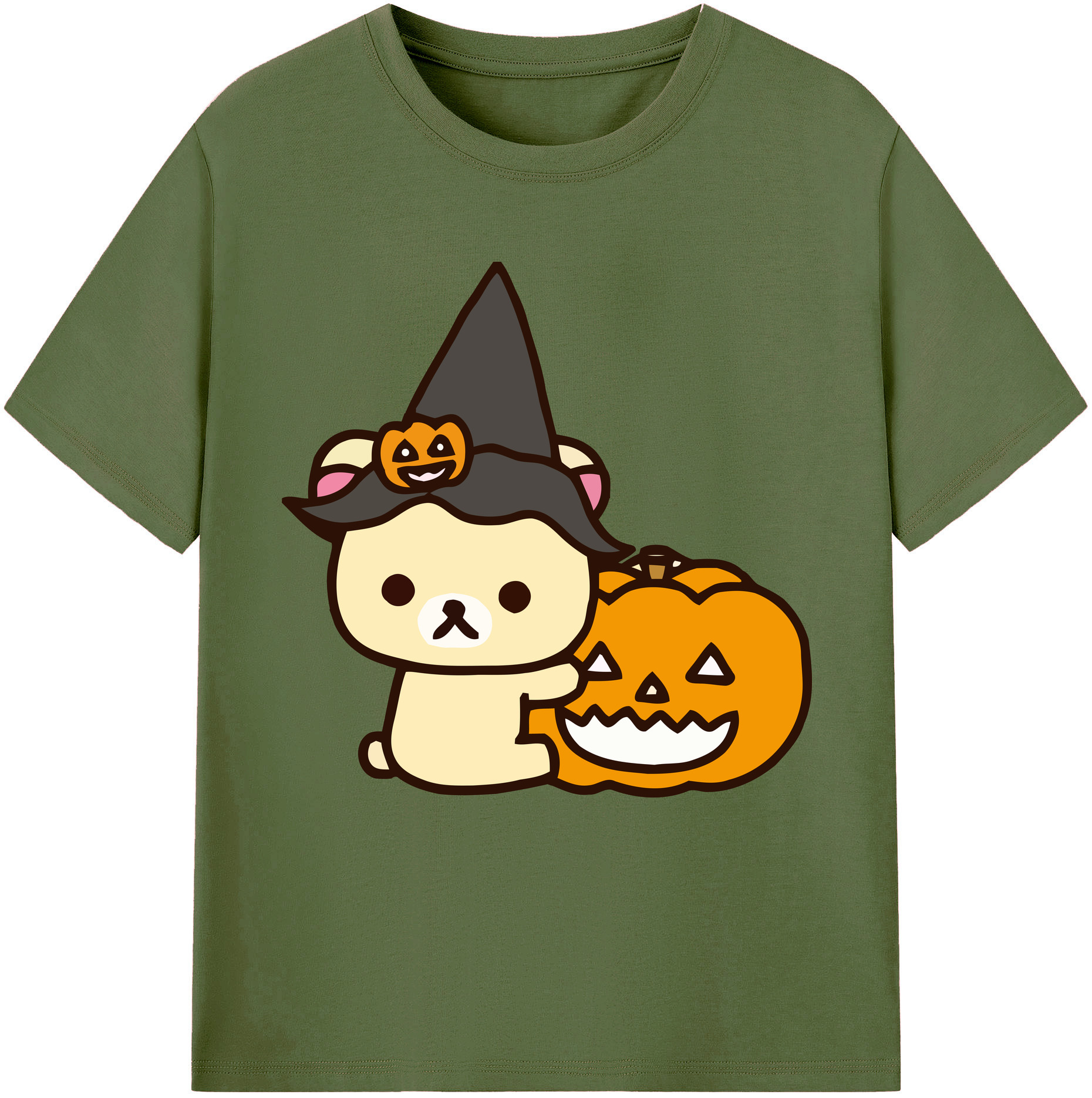 （画像用） リラックマ リラックマ キイロイトリ Rilakkuma Korilakkuma Kiiroitori 綿100％半袖Tシャツ（フロントプリント）